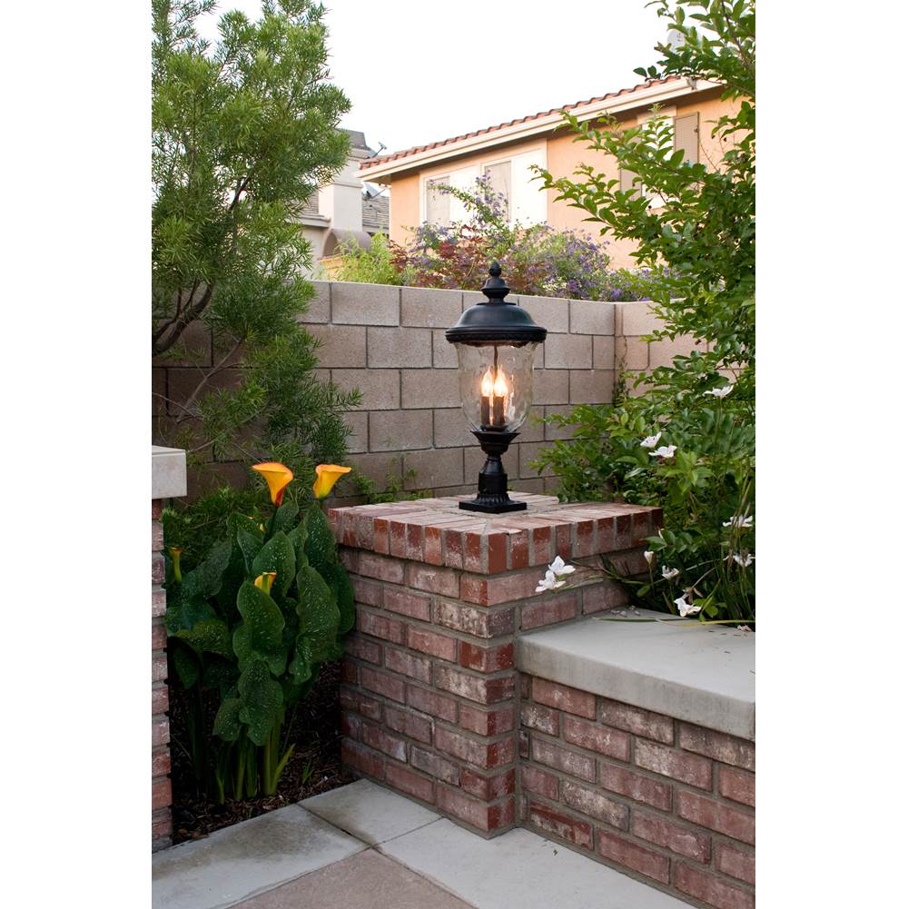 Maxim Lighting 3420WGOB Oriental Bronze Carriage House Dc 3-lt Outdoor Pole/post Lantern Image 3