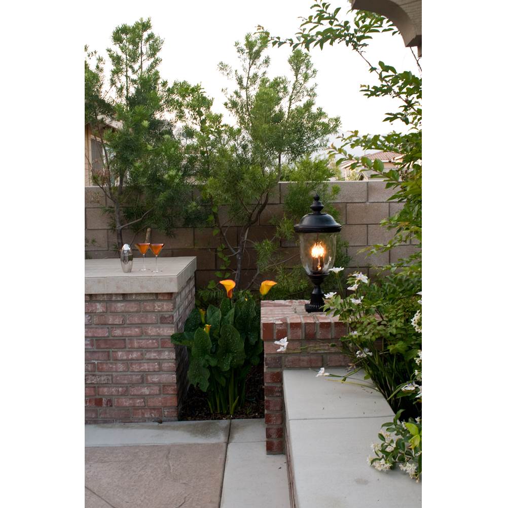 Maxim Lighting 3420WGOB Oriental Bronze Carriage House Dc 3-lt Outdoor Pole/post Lantern Image 2