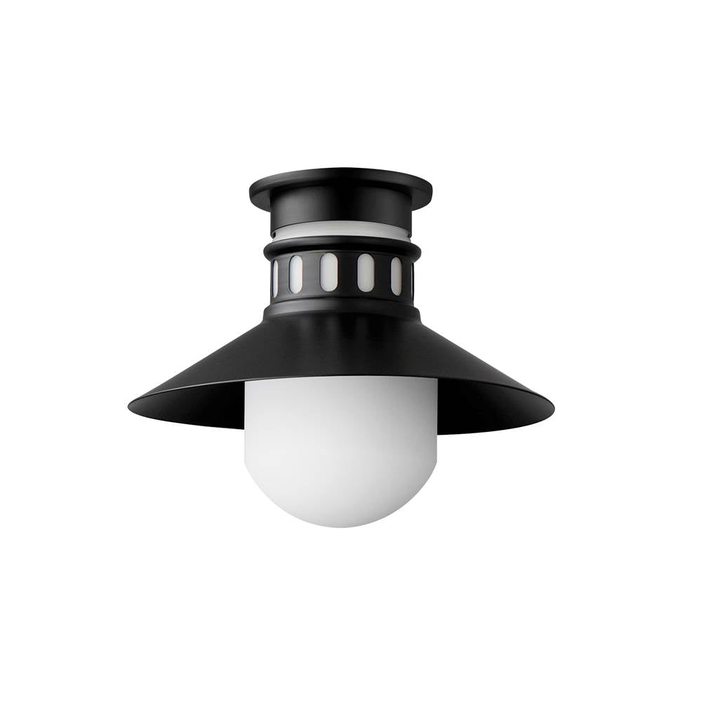 Maxim Lighting 35120SWBK Black Admiralty 1-light Outdoor Flush Mount Image 1