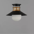 Maxim Lighting 35120SWBKAB Black,Antique Brass Admiralty 1-light Outdoor Flush Mount Image 2