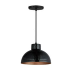 Maxim Lighting 35142BKACP Black,Antique Copper Rockport 1-light Pendant Image 1
