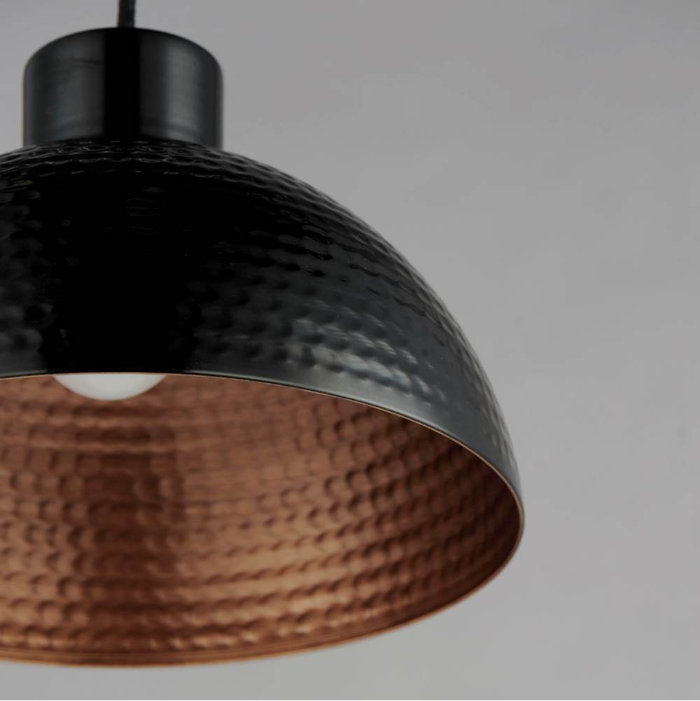 Maxim Lighting 35142BKACP Black,Antique Copper Rockport 1-light Pendant Image 3