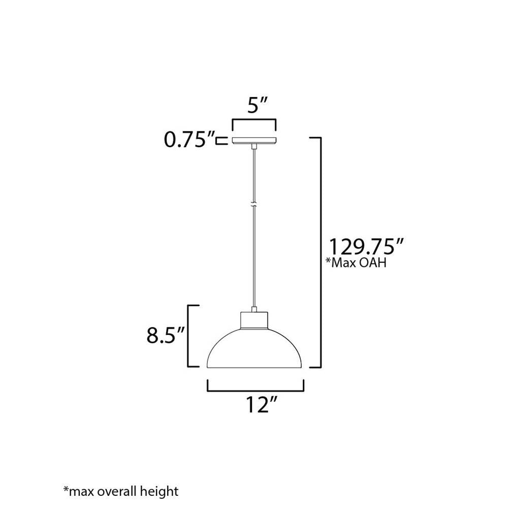 Maxim Lighting 35144SAG Sage Green Rockport 1-light Pendant Image 2
