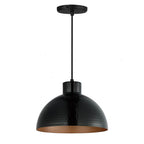 Maxim Lighting 35144BKACP Black,Antique Copper Rockport 1-light Pendant Image 1