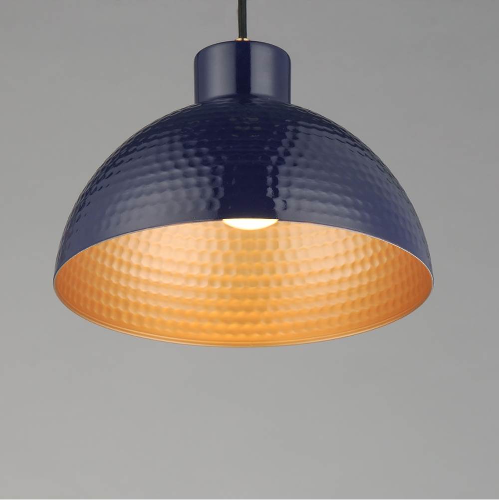 Maxim Lighting 35144GNNAB Green,Natural Aged Brass Rockport 12'' 1-light Pendant Image 2