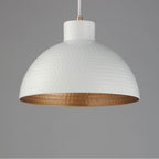 Maxim Lighting 35144WTNAB White,Natural Aged Brass Rockport 12'' 1-light Pendant Image 3