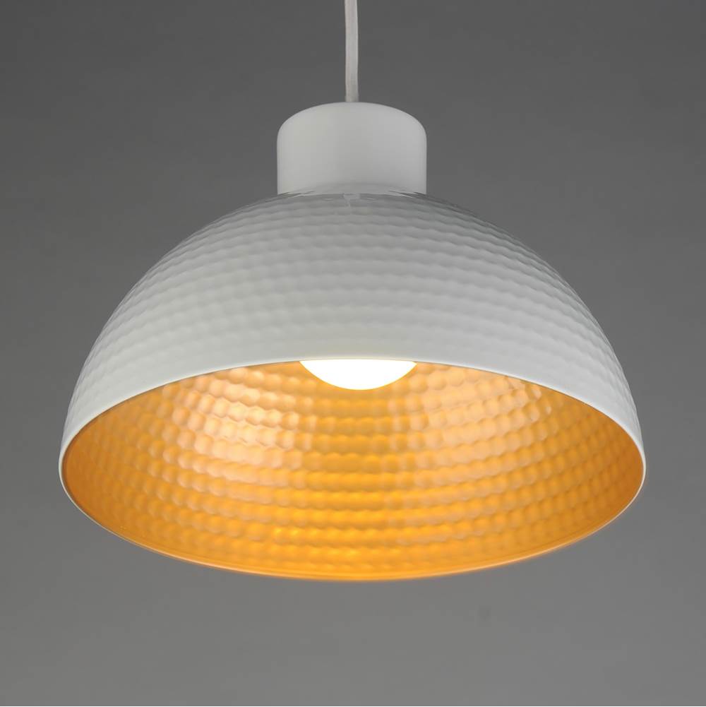 Maxim Lighting 35144WTNAB White,Natural Aged Brass Rockport 12'' 1-light Pendant Image 2