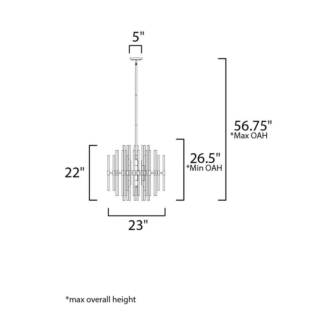 Maxim Lighting 38405CLPN Polished Nickel Divine 8-light Chandelier Image 2