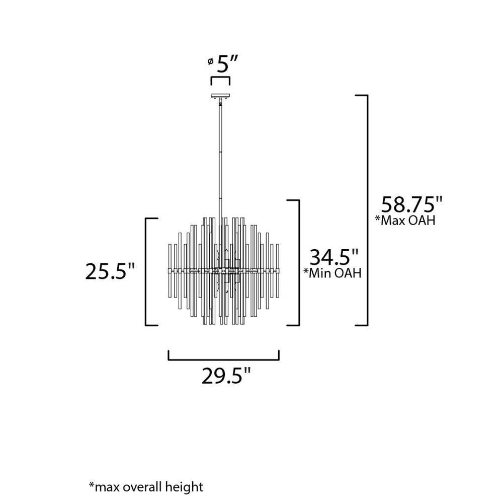 Maxim Lighting 38406CLPN Polished Nickel Divine 8-light Chandelier Image 2