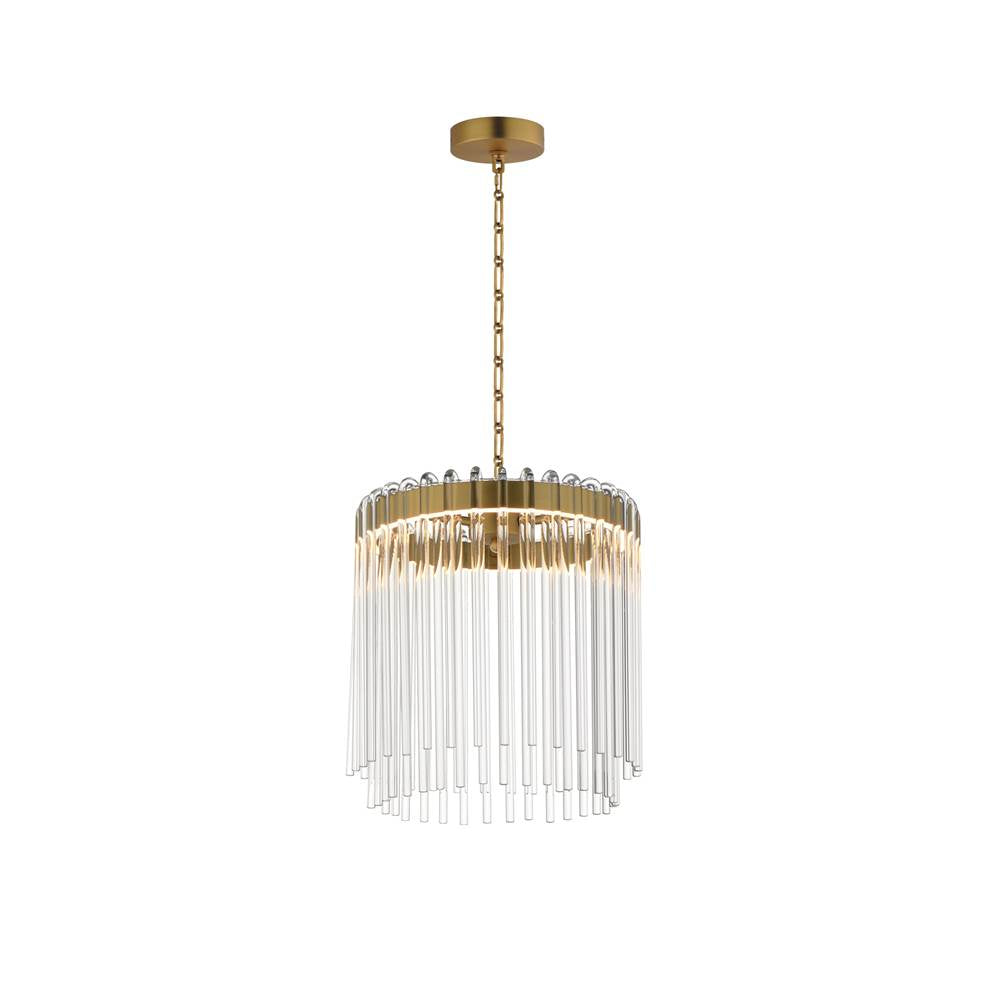 Maxim Lighting 38421CLNAB Natural Aged Brass Jolie-single Pendant Image 1