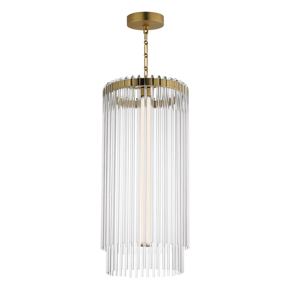 Maxim Lighting 38426CLNAB Natural Aged Brass Jolie-entry Foyer Pendant Image 1
