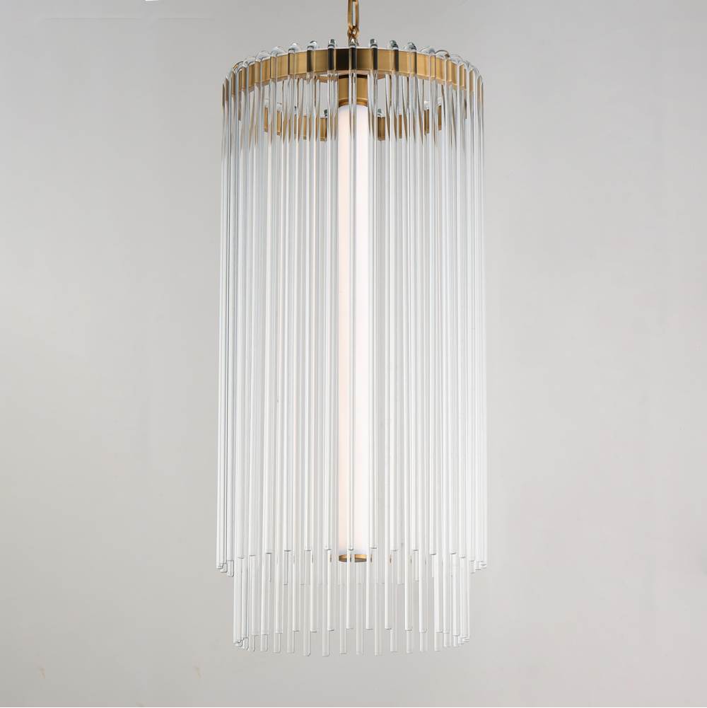 Maxim Lighting 38426CLNAB Natural Aged Brass Jolie-entry Foyer Pendant Image 3