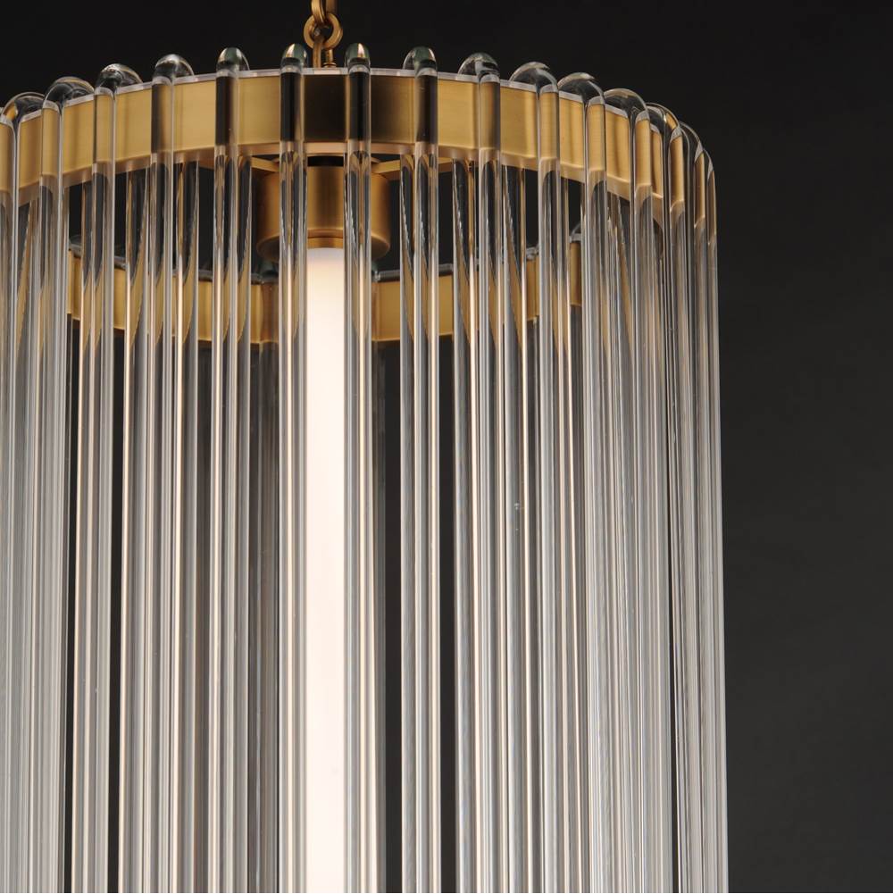 Maxim Lighting 38426CLNAB Natural Aged Brass Jolie-entry Foyer Pendant Image 2