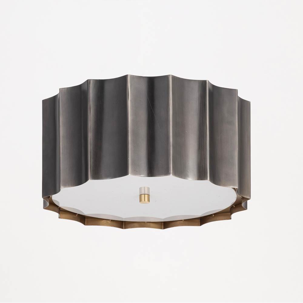 Maxim Lighting 39130GMGLD Gunmetal,Gold Allegra Flush Mount Image 2