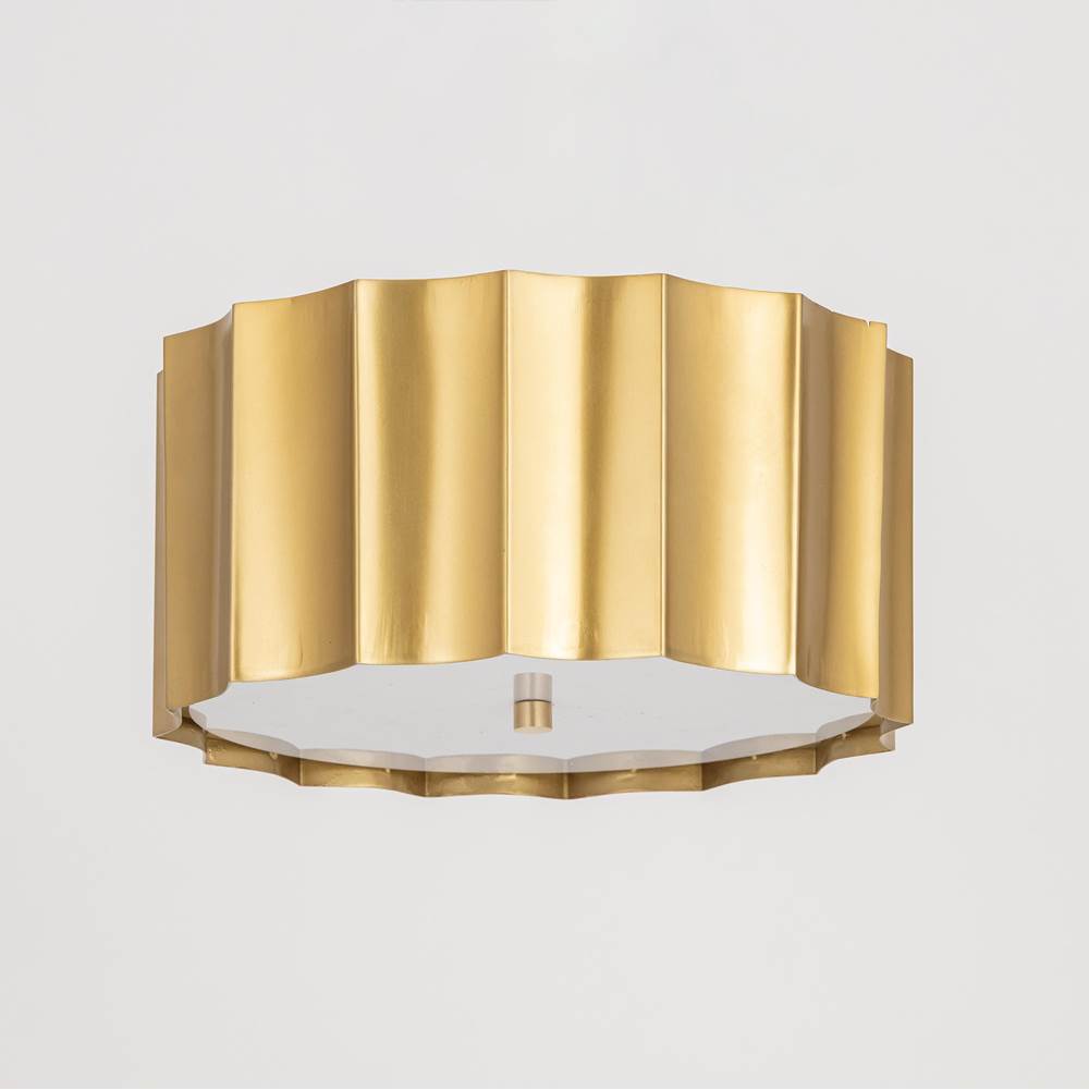 Maxim Lighting 39130WBR Weathered Brass Allegra Flush Mount Image 3