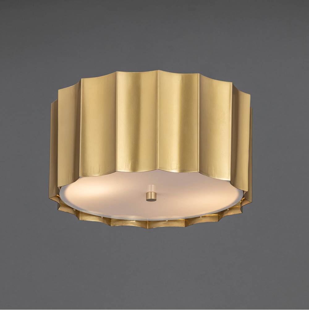Maxim Lighting 39130WBR Weathered Brass Allegra Flush Mount Image 2