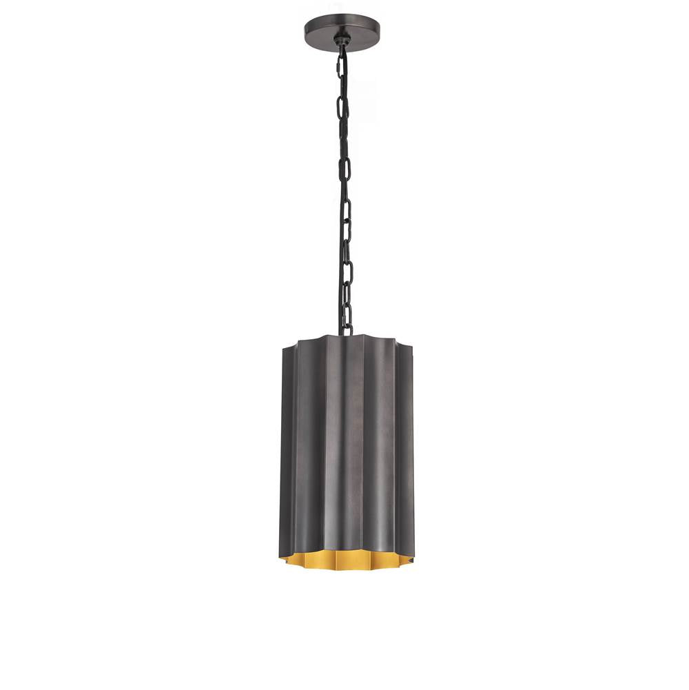 Maxim Lighting 39131GMGLD Gunmetal,Gold Allegra 1-light Mini Pendant Image 1