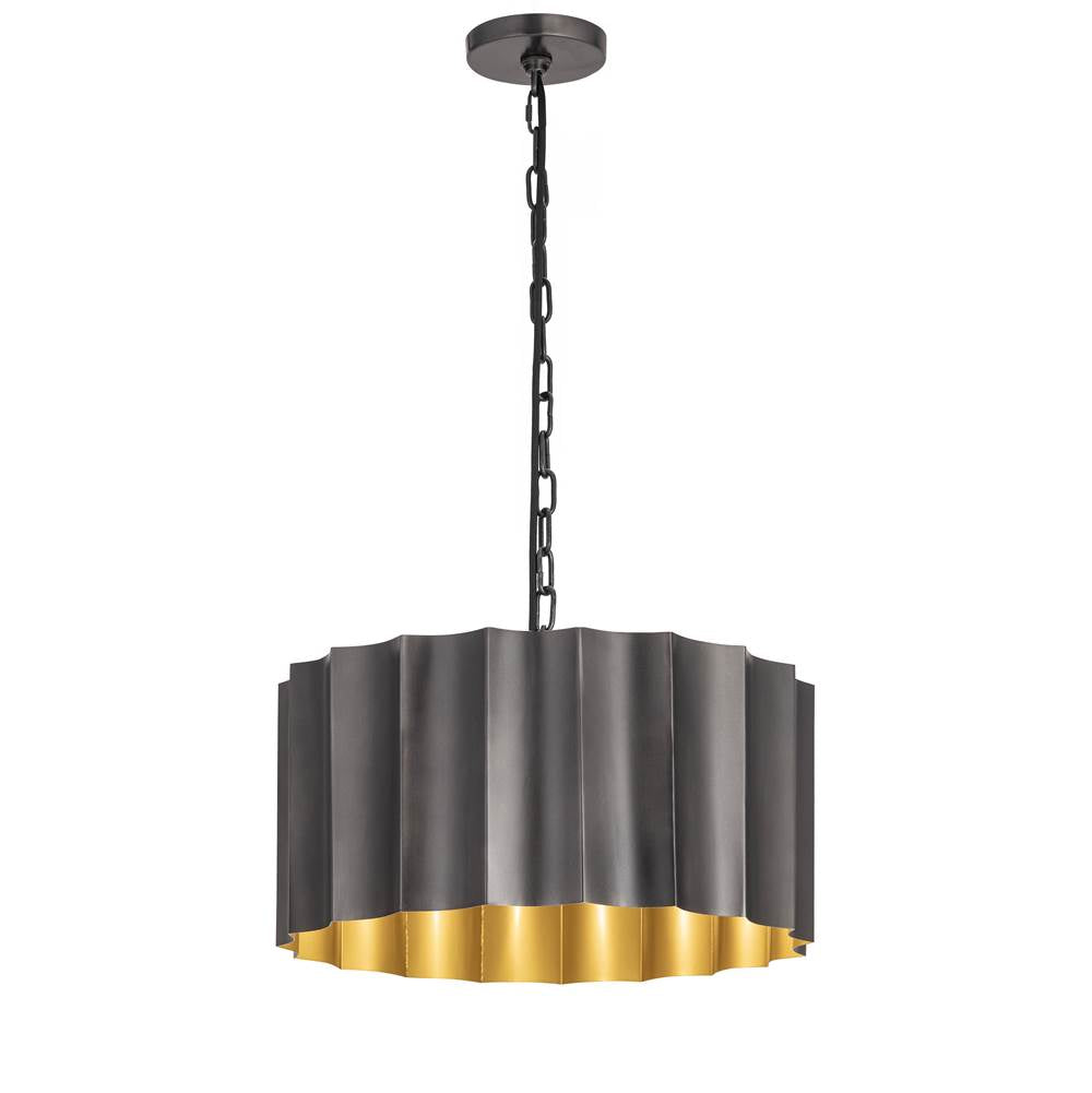 Maxim Lighting 39133GMGLD Gunmetal,Gold Allegra Large 1-light Pendant Image 1