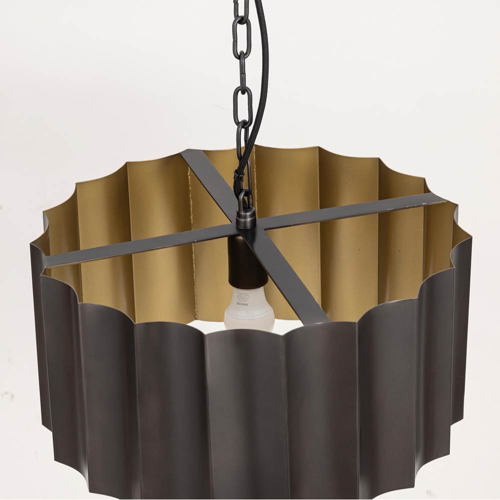 Maxim Lighting 39133GMGLD Gunmetal,Gold Allegra Large 1-light Pendant Image 2