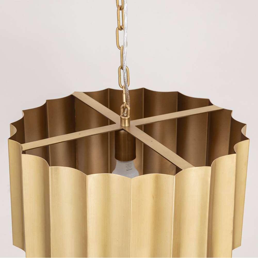 Maxim Lighting 39133WBR Weathered Brass Allegra Large 1-light Pendant Image 2