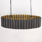 Maxim Lighting 39136GMGLD Gunmetal,Gold Allegra 5-light Linear Pendant Image 3
