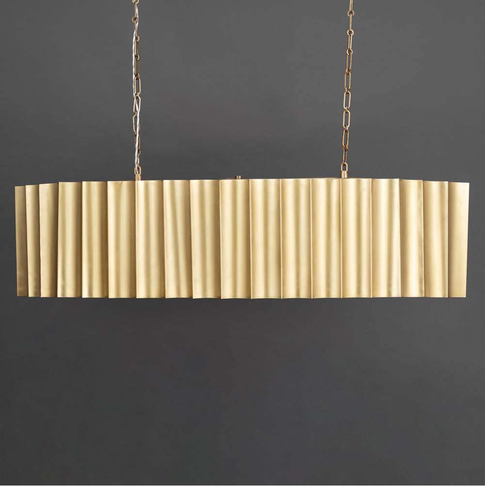 Maxim Lighting 39136WBR Weathered Brass Allegra 5-light Linear Pendant Image 2