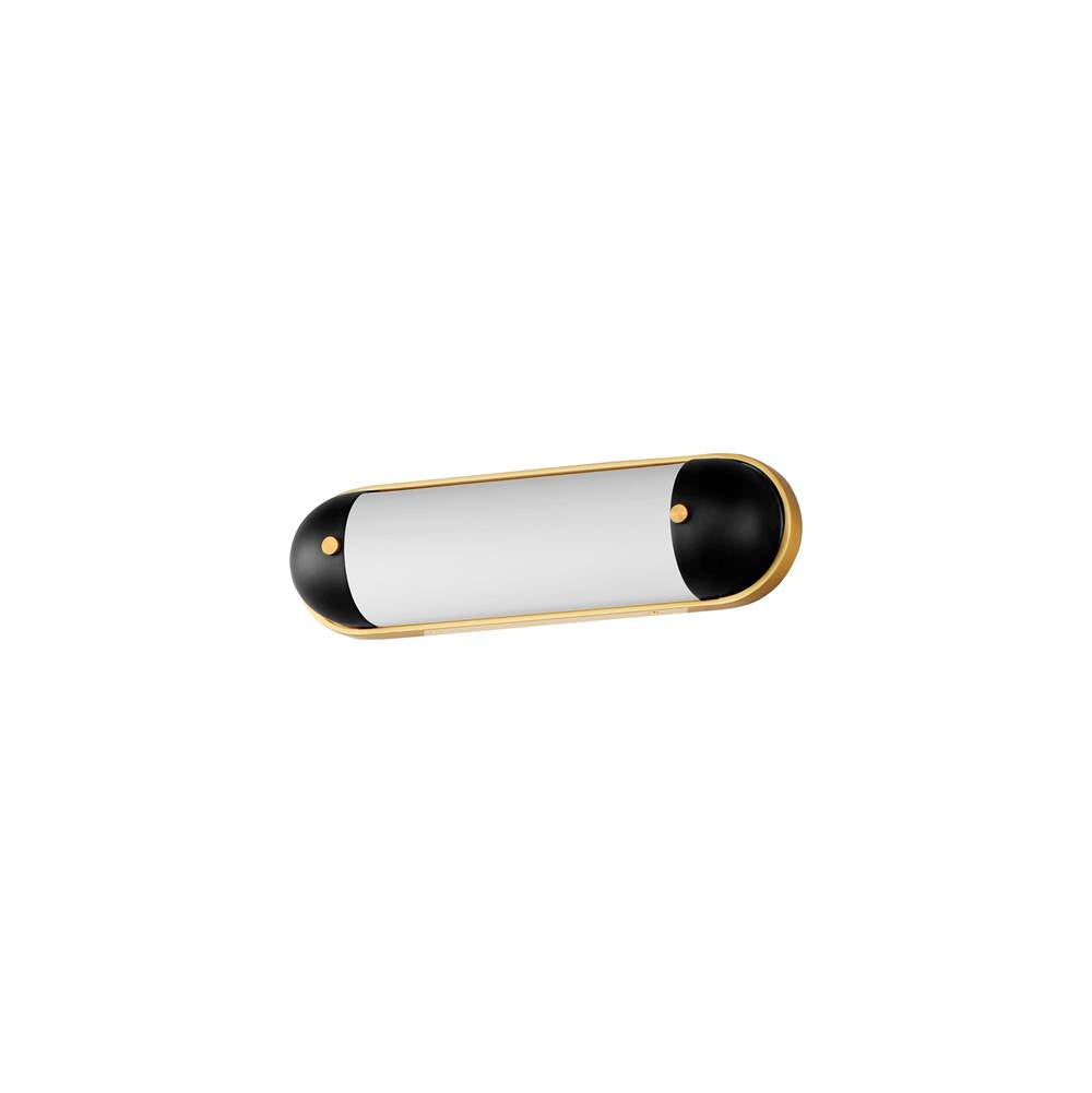 Maxim Lighting 39561SWBKNAB Black,Natural Aged Brass Capsule 18'' Led Bath Vanity Cct Select Image 1