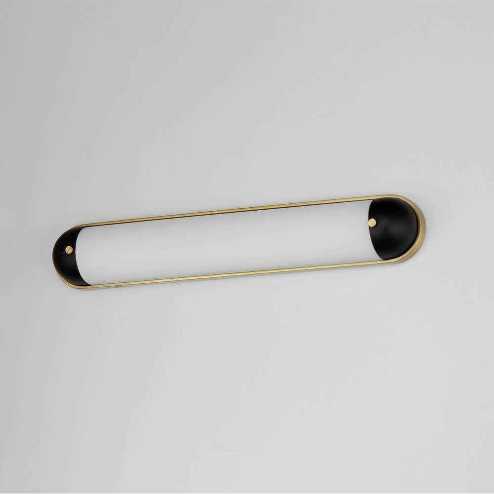 Maxim Lighting 39563SWBKNAB Black,Natural Aged Brass Capsule 30'' Led Bath Vanity Cct Select Image 3