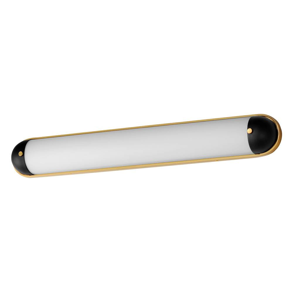 Maxim Lighting 39564SWBKNAB Black,Natural Aged Brass Capsule 36'' Led Bath Vanity Cct Select Image 1