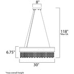 Maxim Lighting 39657MSKPC Polished Chrome Mystic 22-light Led Pendant Image 2