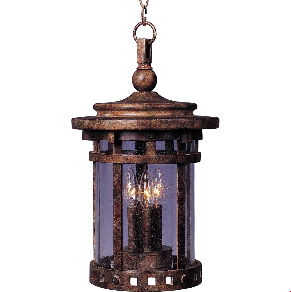 Maxim Lighting 40039CDSE Sienna Santa Barbara Vx 3-lt Outdoor Hanging Lantern Image 1