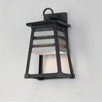 Maxim Lighting 40632WZBK Weathered Zinc,Black Shutters 1-light Small Outdoor Wall Sconce Image 2