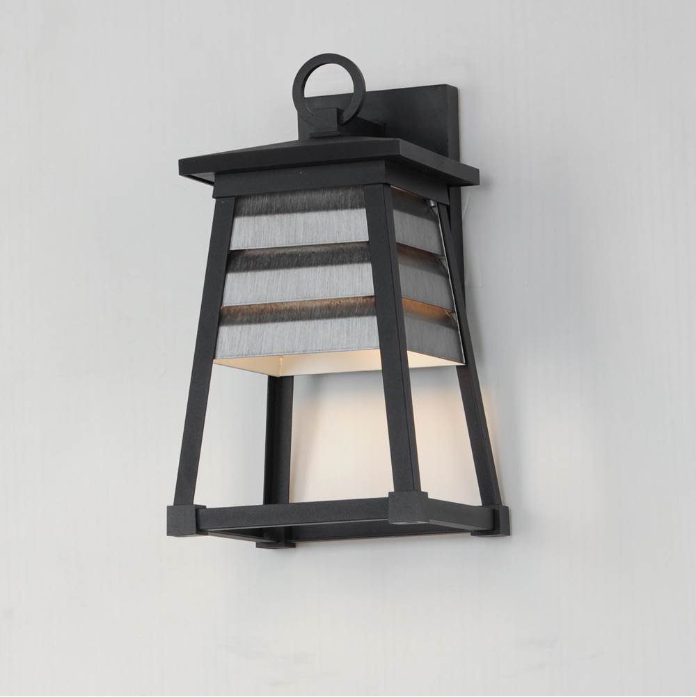 Maxim Lighting 40632WZBK Weathered Zinc,Black Shutters 1-light Small Outdoor Wall Sconce Image 2
