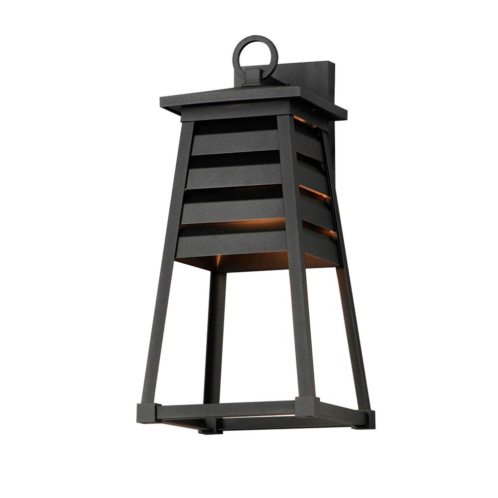 Maxim Lighting 40634BK Black Shutters 1-light Medium Outdoor Wall Sconce Image 1