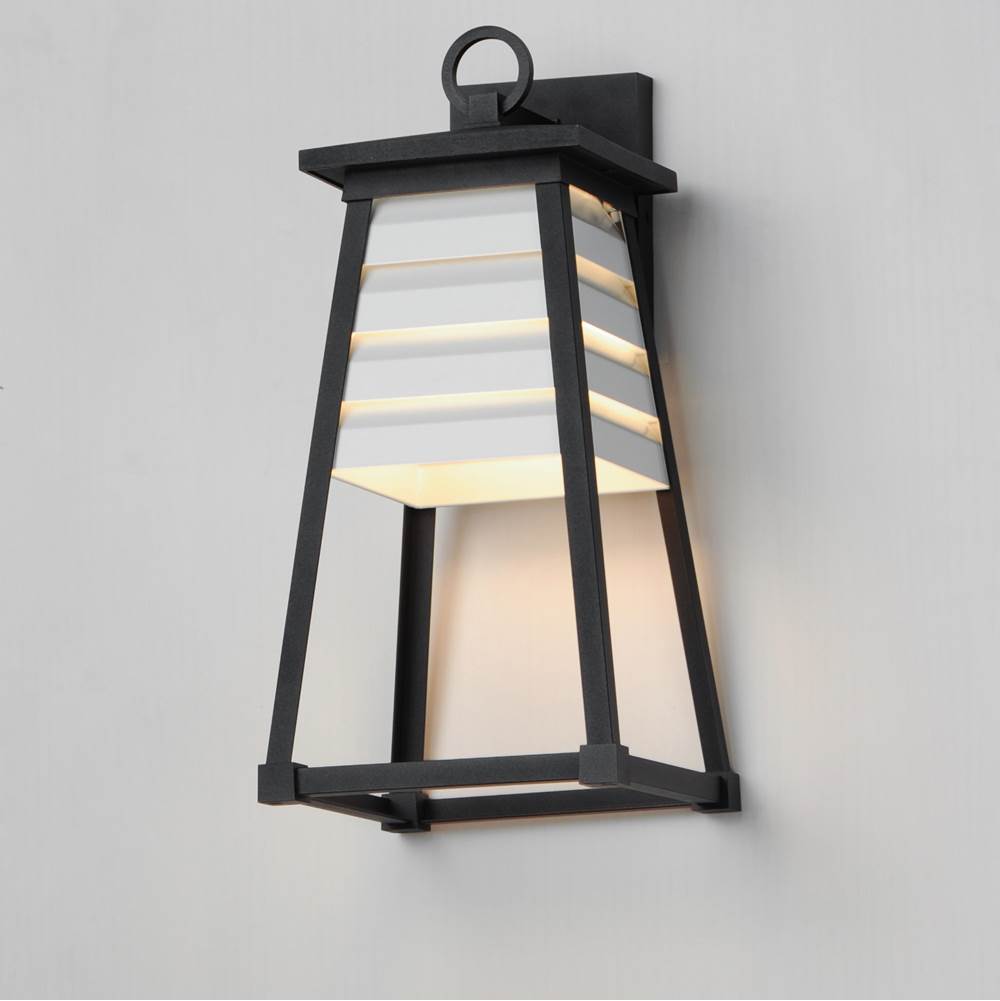 Maxim Lighting 40634WTBK White,Black Shutters 1-light Medium Outdoor Wall Sconce Image 2