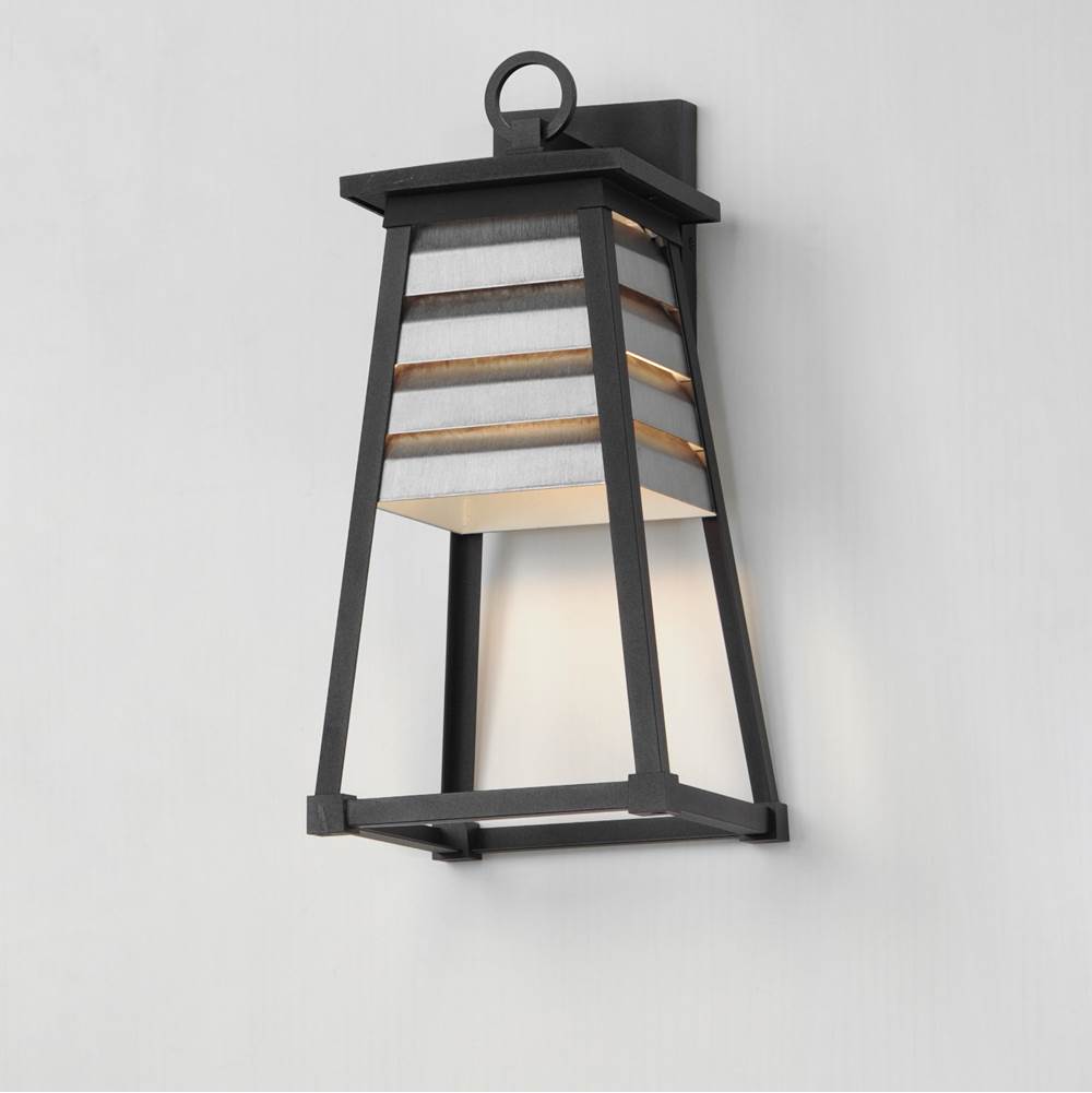Maxim Lighting 40634WZBK Weathered Zinc,Black Shutters 1-light Medium Outdoor Wall Sconce Image 2