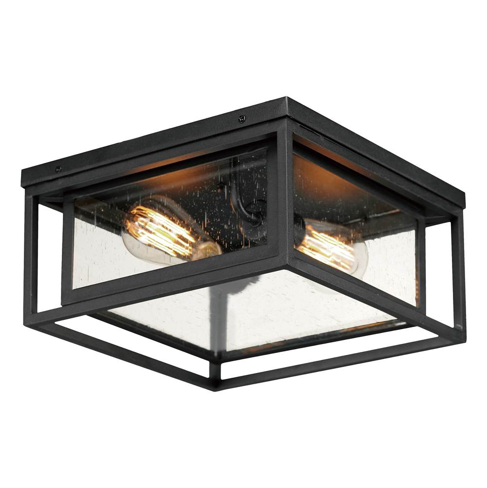 Maxim Lighting 40661CDBK Black Cabana Vx 2-light Flush Mount Image 1