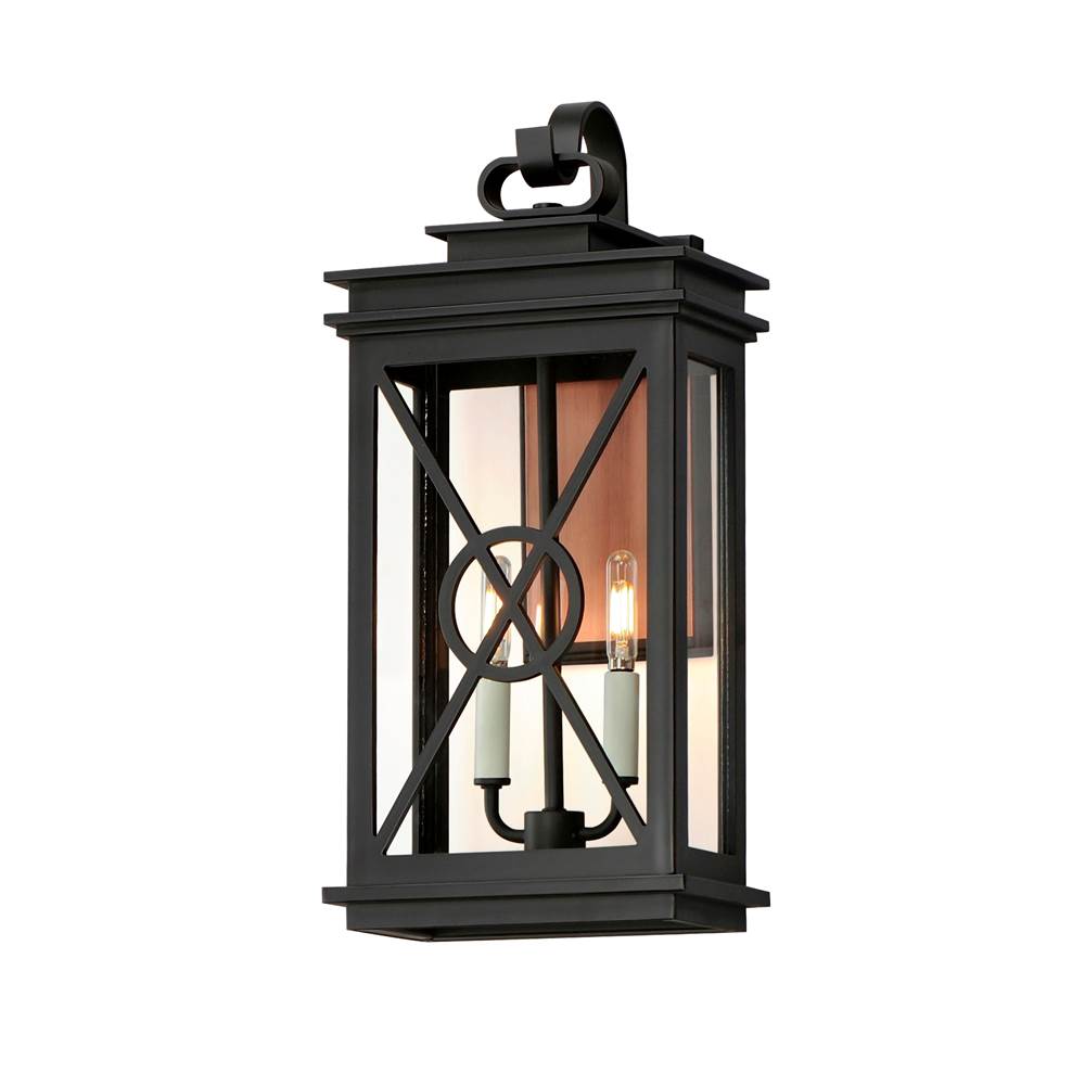 Maxim Lighting 40806CLACPBK Black,Aged Copper Yorktown Vx 2-light Outdoor Wall Sconce Image 1