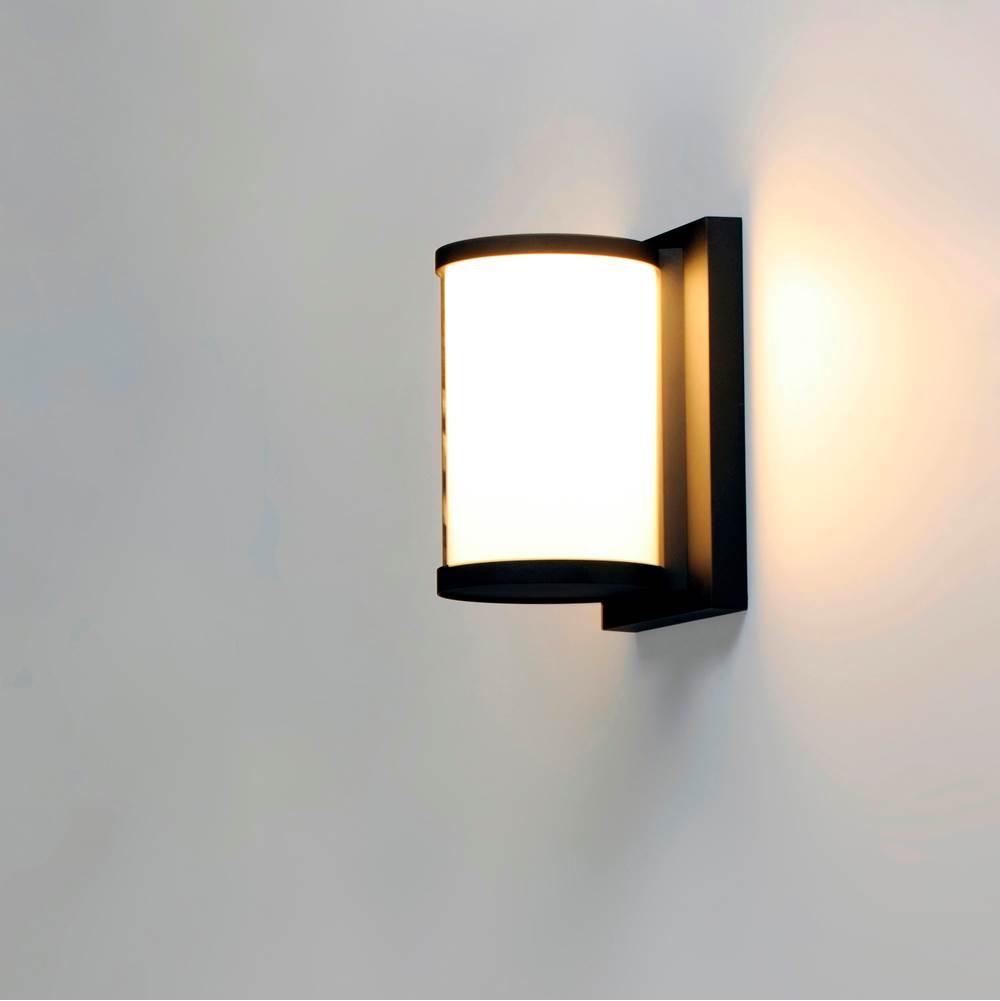 Maxim Lighting 52126WTBK Black Barrel Medium Led Outdoor Wall Sconce Image 2