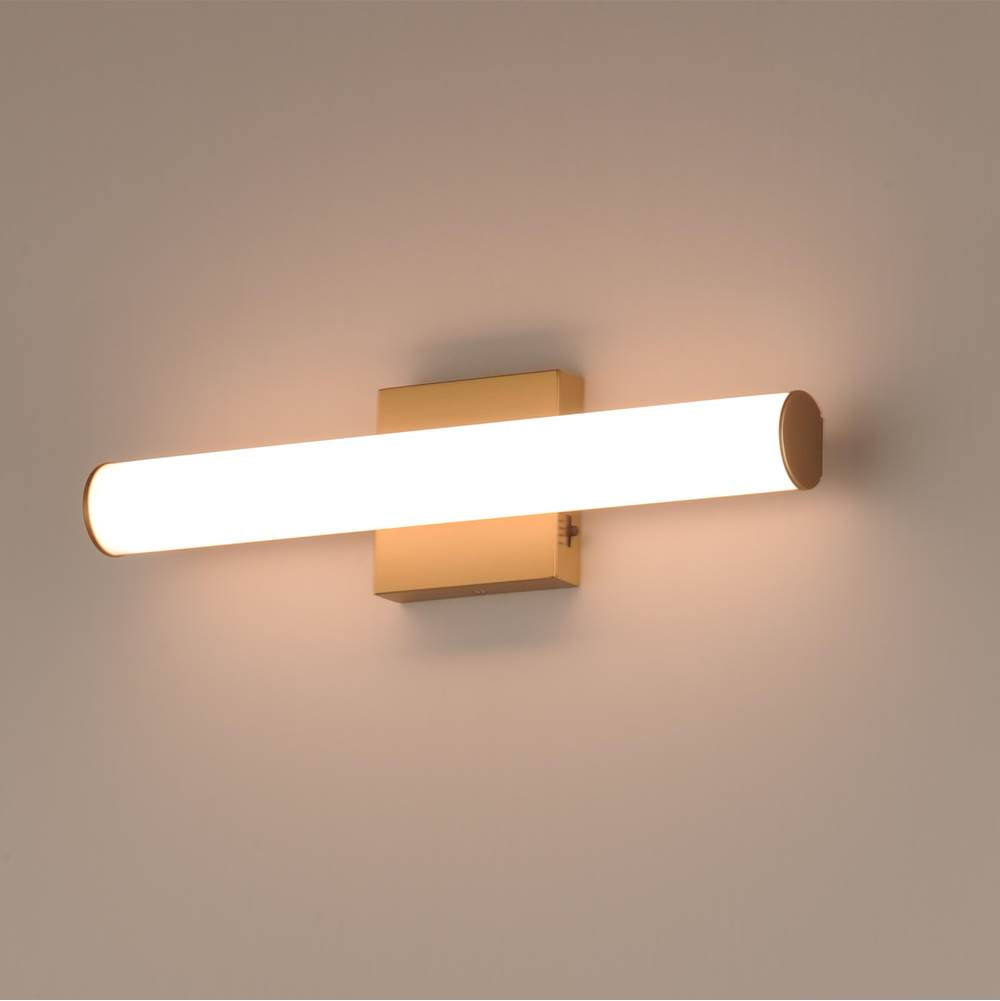 Maxim Lighting 52150NAB Natural Aged Brass Rail 18'' Led Bath Vanity 5cct Image 2