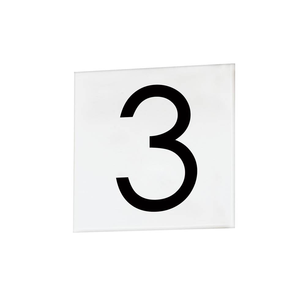 Maxim Lighting Address 3 - 4'' Square Tile - Sans Serif