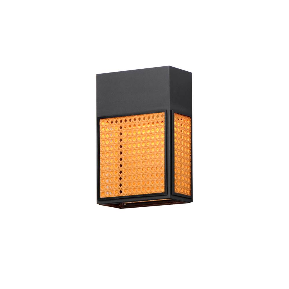 Maxim Lighting 54802RABK Black Lattice 12'' Led Outdoor Sconce Dark Sky Image 1
