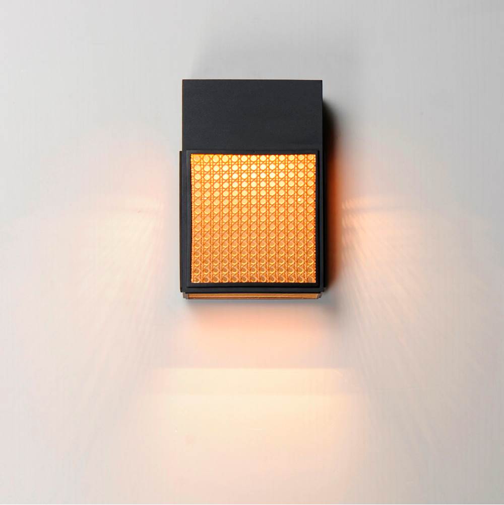 Maxim Lighting 54802RABK Black Lattice 12'' Led Outdoor Sconce Dark Sky Image 3