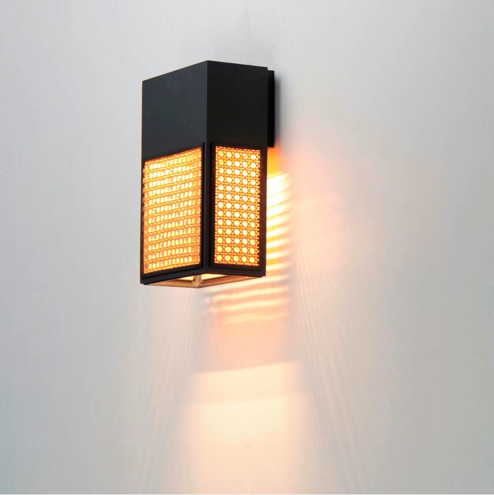 Maxim Lighting 54802RABK Black Lattice 12'' Led Outdoor Sconce Dark Sky Image 2