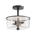 Maxim Lighting 5692CLBK Black Fuller 2-light Semi Flush/pendant Convertible Image 1