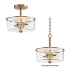 Maxim Lighting Fuller 2-light Semi Flush/pendant Convertible
