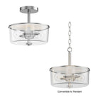 Maxim Lighting Fuller 2-light Semi Flush/pendant Convertible