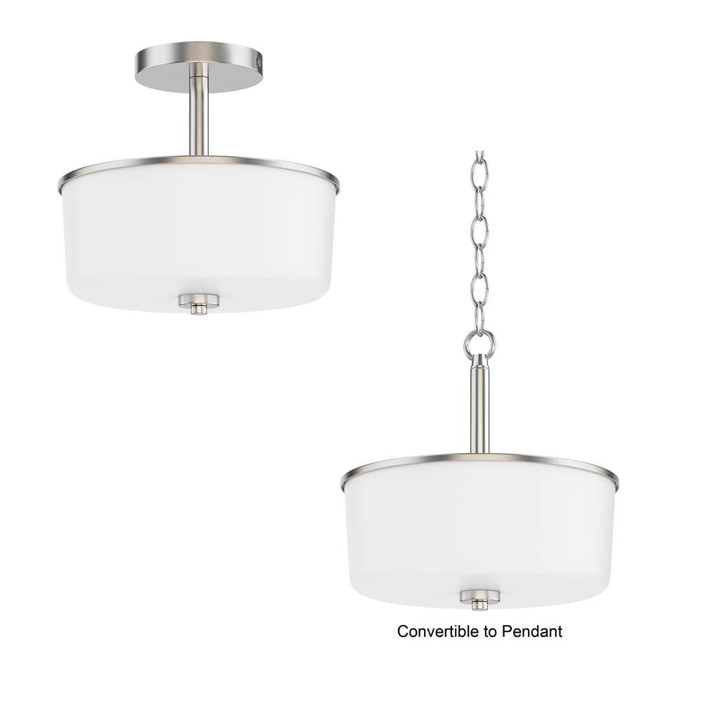 Maxim Lighting Fuller 2-light Semi Flush/pendant Convertible