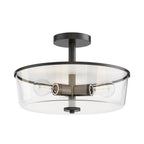 Maxim Lighting 5695CLBK Black Fuller 3-light Semi Flush/pendant Convertible Image 1