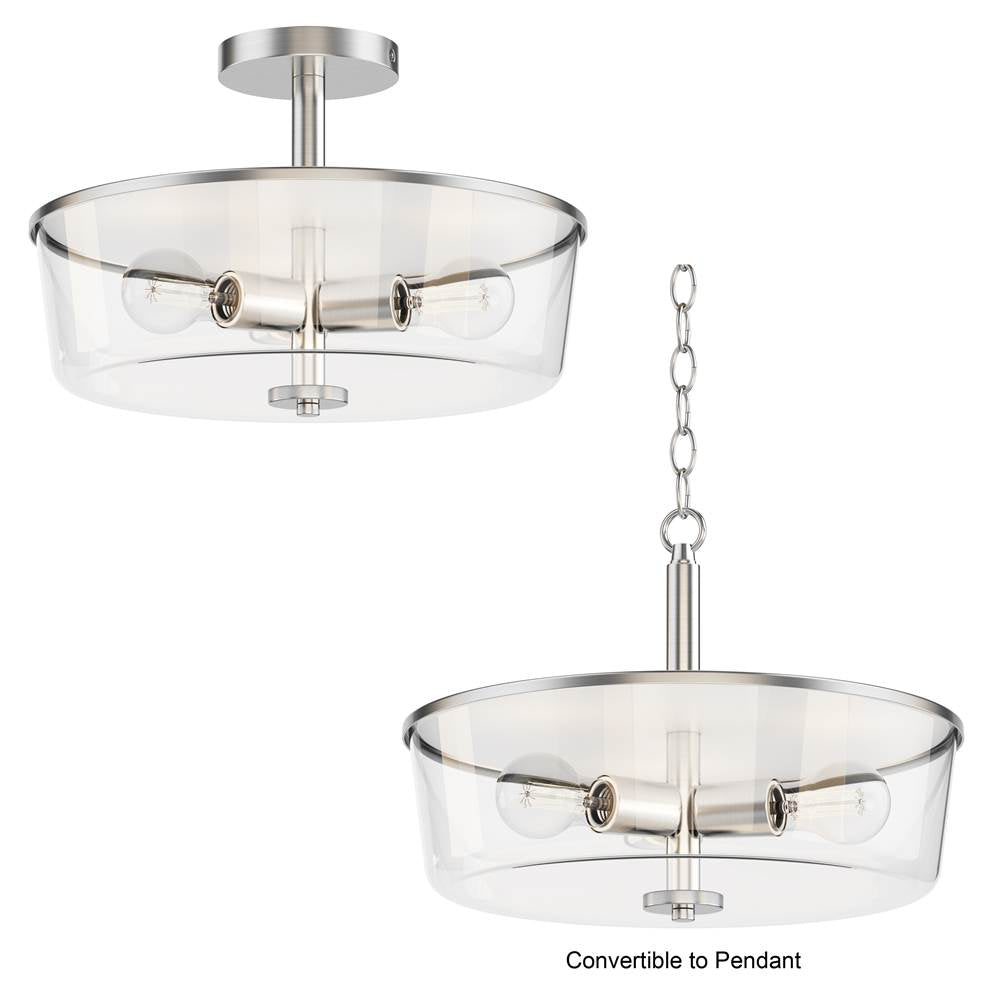 Maxim Lighting Fuller 3-light Semi Flush/pendant Convertible